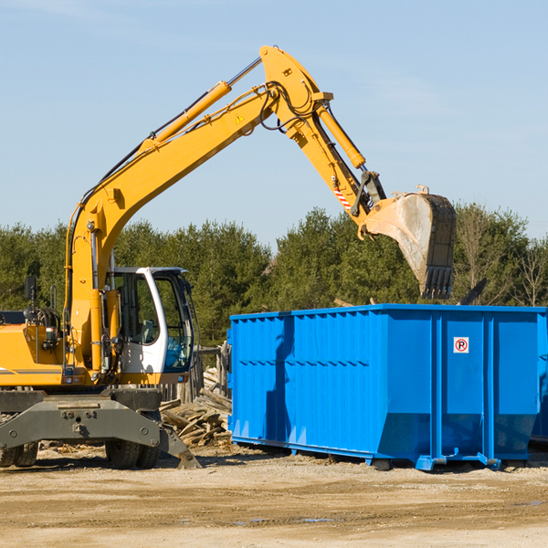 are there any restrictions on where a residential dumpster can be placed in Farrell